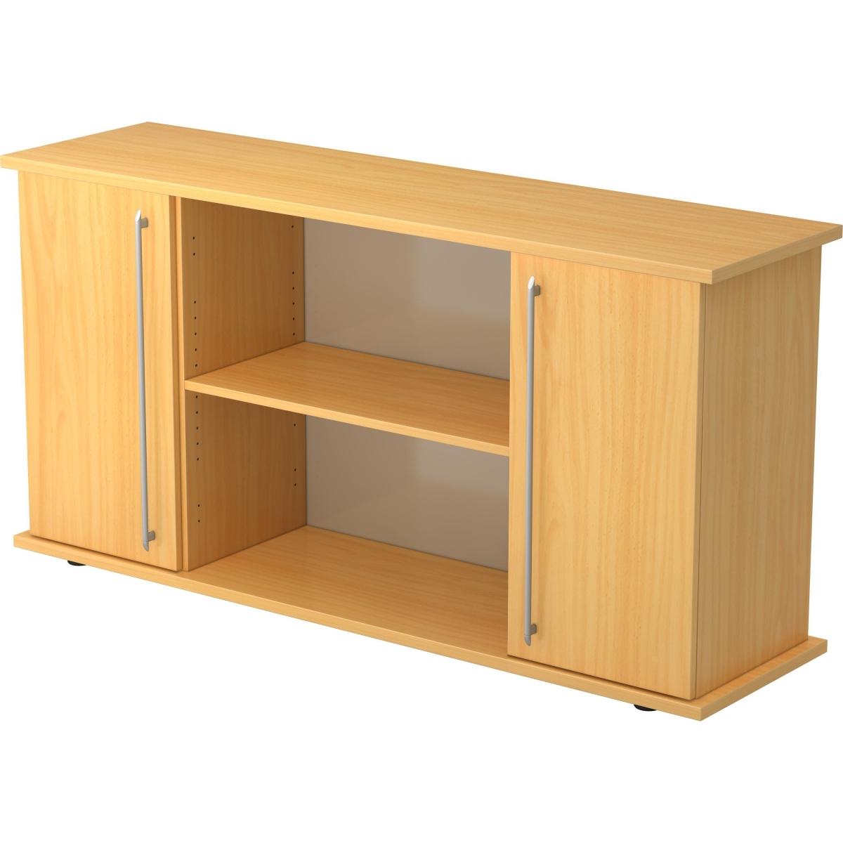 Hammerbacher, Aktenschrank, Sideboard 2 Türen 166cm RE Buche/Buche