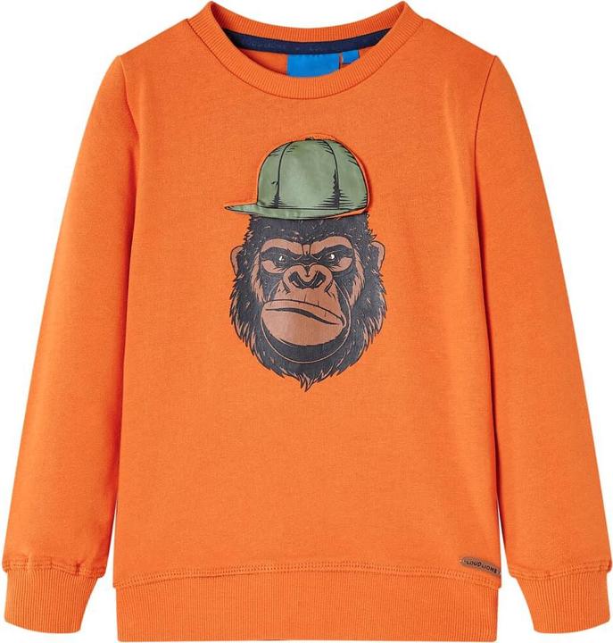 Immagine prodotto VidaXL Felpa da bambino arancione scuro 104,Materiale: 92% cotone (104)