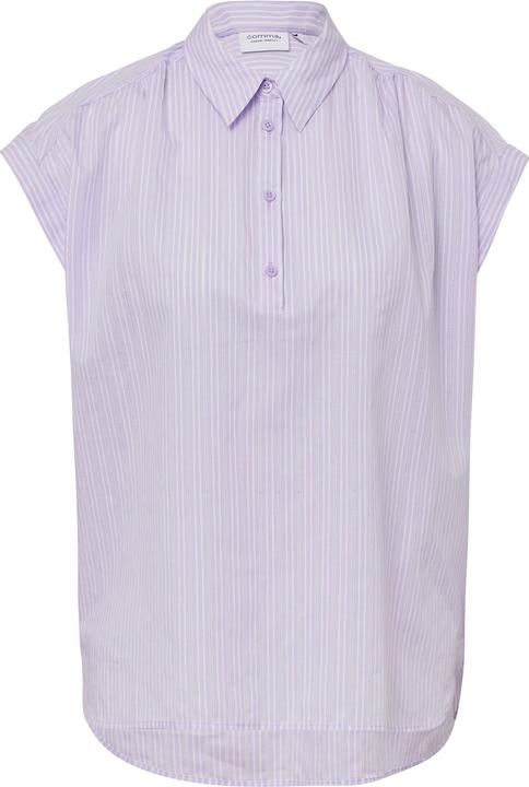 Produktbild Comma Bluse Ärmellose Hemdbluse im Loose Fit mit Struktur-Streifen (44)
