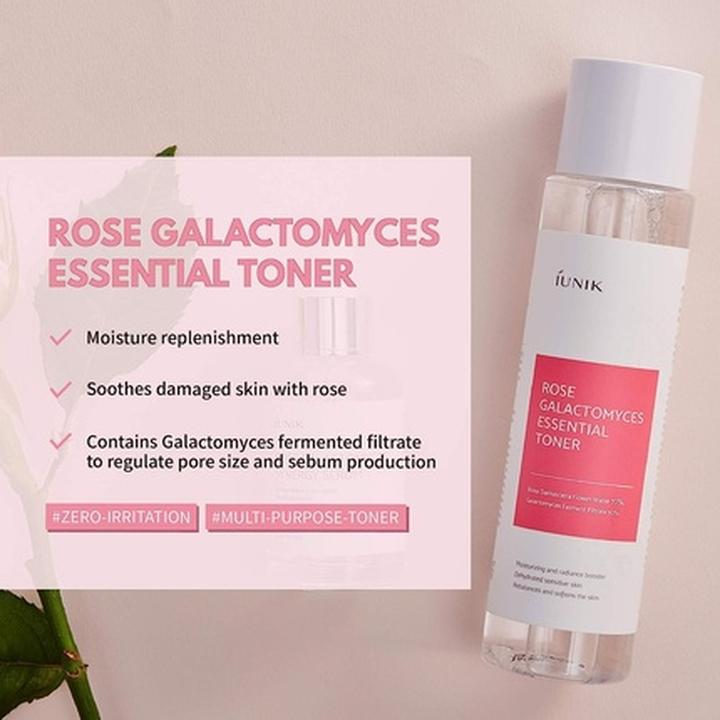 Image du produit iUNIK Rose Galactomyces Toner essentiel (Kit de soins du visage)