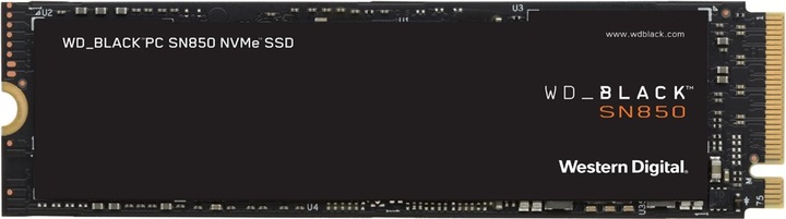 Actual product image WD Black SN850 with heatsink (1000 GB, M.2 2280)