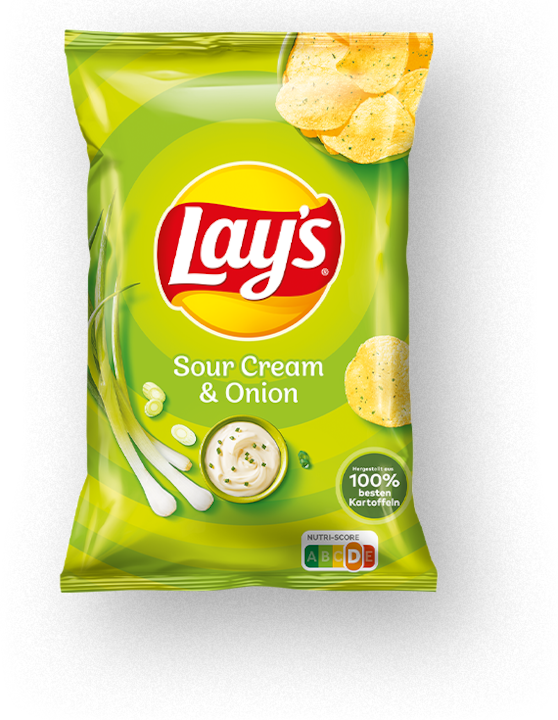 Lay's Panna acida e cipolla 150 g di patatine fritte (150 g)