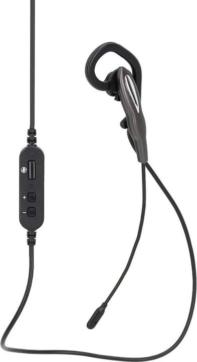 Actual product image Nedis PC Headset - In Ear - Mono - USB Type-A/USB Type-C - Foldable Microphone - Black (Cable, USB-A)
