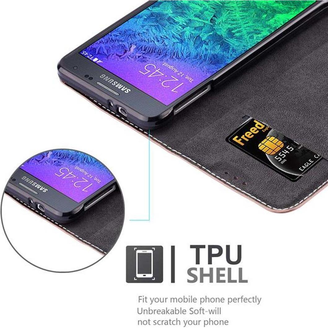 Thumbnail - Cadorabo Book X-Wallet Cover (Samsung Galaxy Alpha), Smartphone Hülle, Rosa