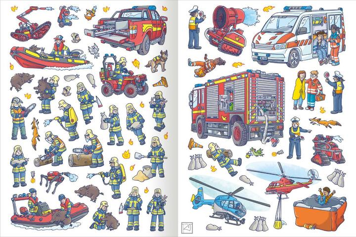 Produktbild Das Metallic-Stickerbuch – Feuerwehr