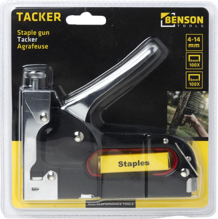Produktbild Benson Metall Tacker + Feder 4 - 12 mm