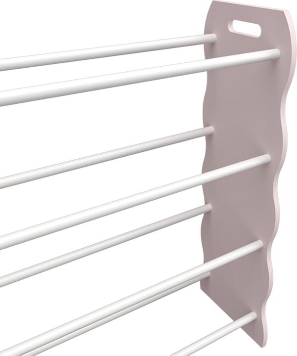 Produktbild En.Casa Kinderregal Vestnes mit 12 Aufbewahrungsboxen 78x86x27 cm Cotton Candy/Weiss (86 x 26.50 x 78 cm)