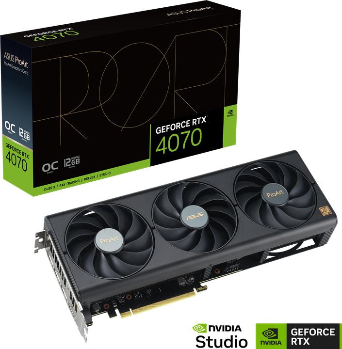 Actual product image ASUS ProArt GeForce RTX 4070 OC (12 GB)