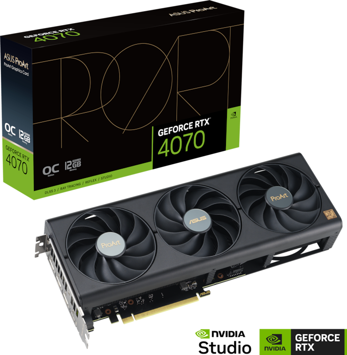 Actual product image ASUS ProArt GeForce RTX 4070 OC (12 GB)