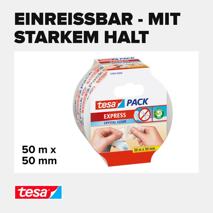 Productafbeelding tesa tesapack PVC kristal (50 mm)