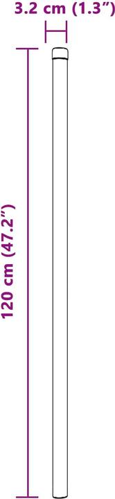 Actual product image vidaXL Zaunpfosten