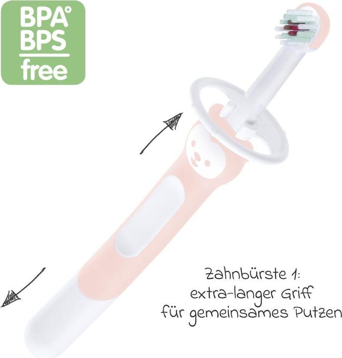 Actual product image MAM Learn to Brush Set 5+ months, pink (Soft, 1 x)