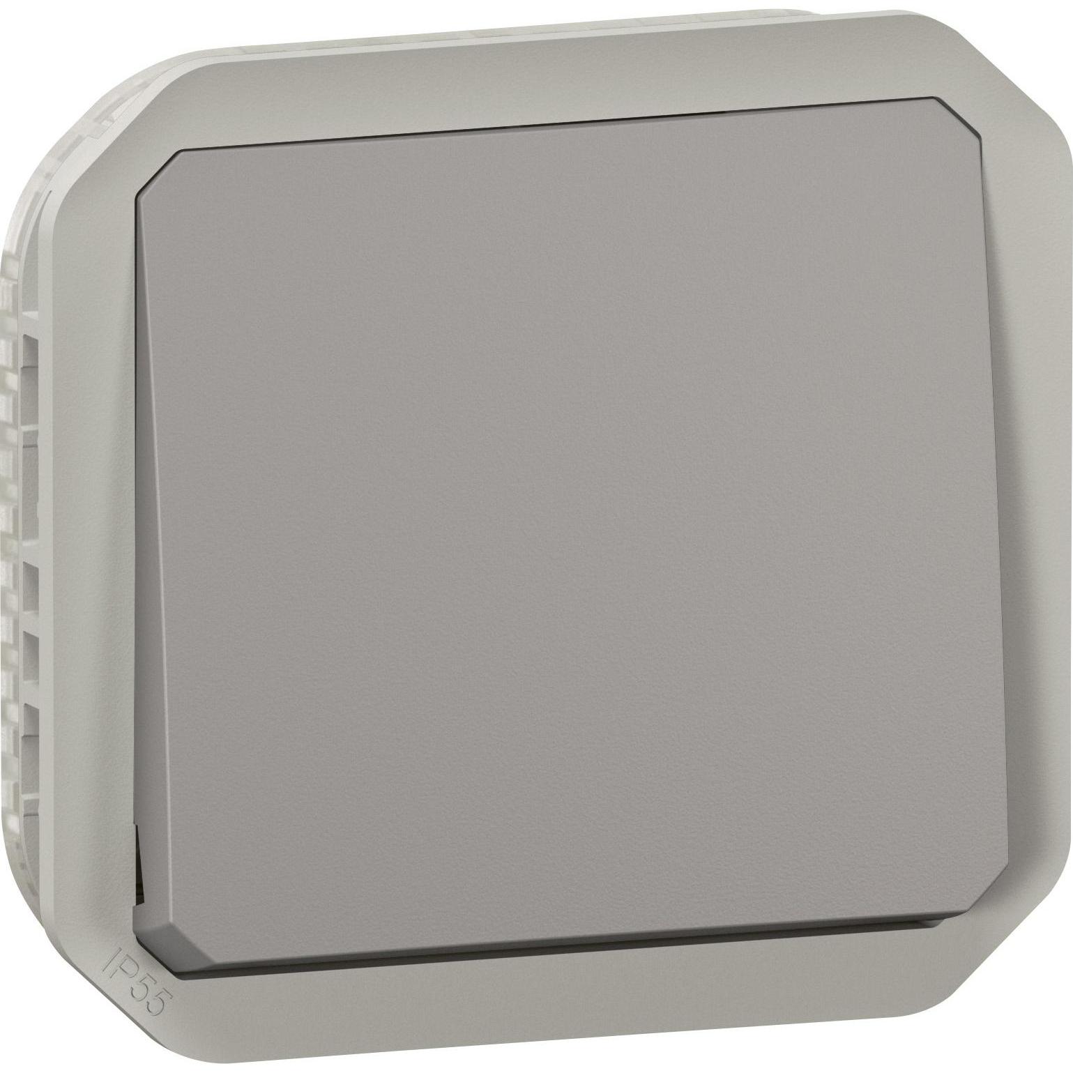 Legrand Plexo New Einsatz Taster Wechselkontakt, Taster + Schalter, Grau