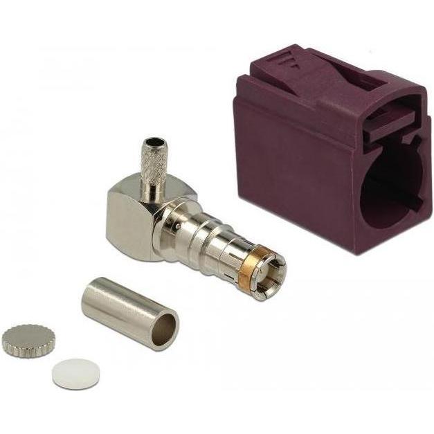 Thumbnail - Delock FAKRA D jack 90° for crimping (Antennenkabel), Antennenkabel