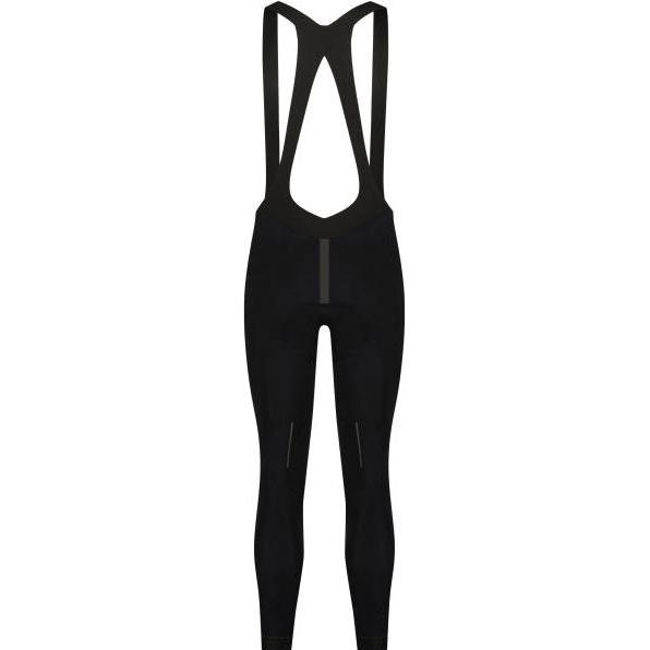 Shimano, Damen, Velohosen, W"s S-PHYRE Wind Bib Tights BLACK L (L), Schwarz, L