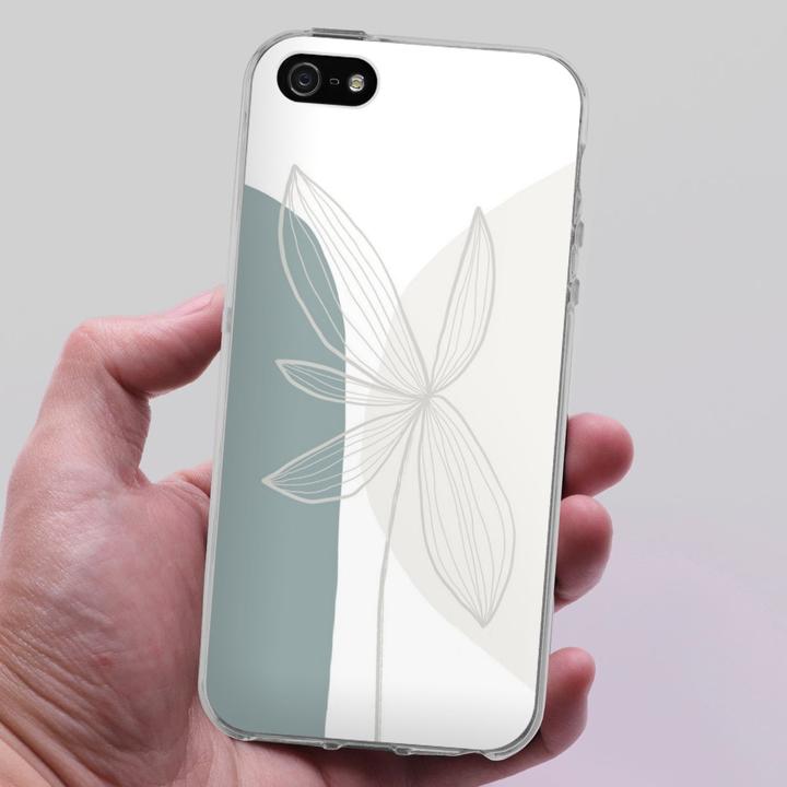 Produktbild DeinDesign Silikon Hülle für Apple iPhone 5 Handyhülle Case Smartphone Schutzhülle Blume Boho Pastell (Apple iPhone 5)