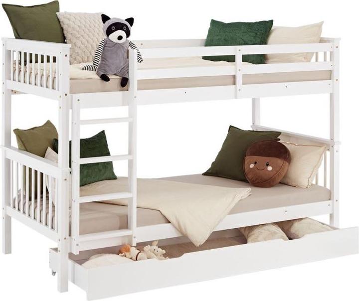 Produktbild Homestyle4u Kinder Etagenbett mit Bettkasten (90 x 200 cm)