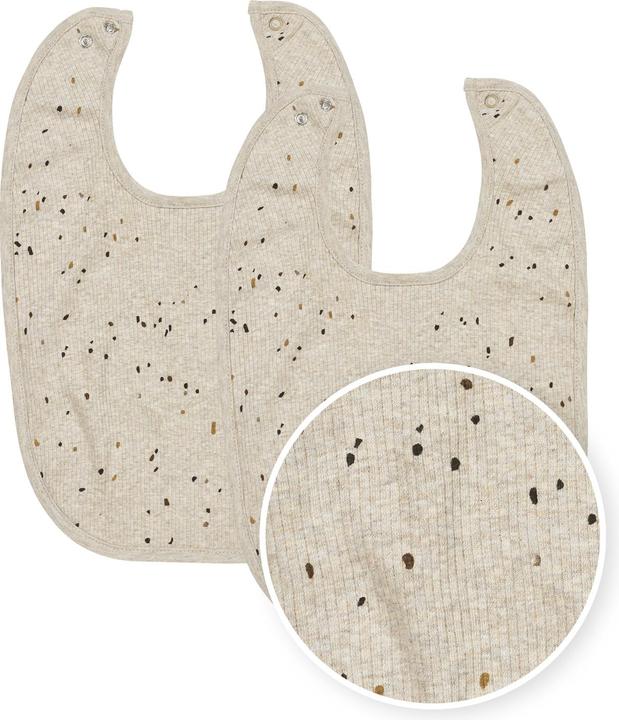 Meyco Baby Rib Mini Spot - confezione da 2 - sabbia melange