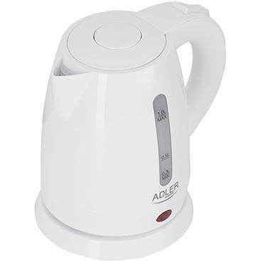 Adler AD 1272 Wasserkocher Haselnuss, Wasserkocher, Weiss