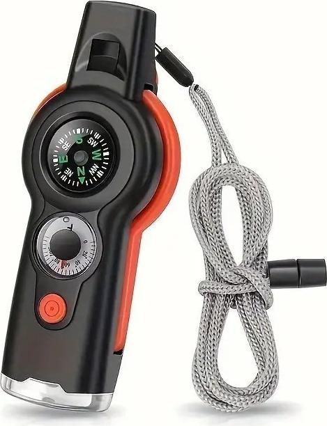 Actual product image Swissdetector 7-in-1 Multifunctional Survival Whistle (7 Functions)