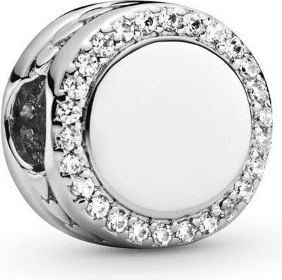 Actual product image Pandora Engravable Button Charm (Silver 925)