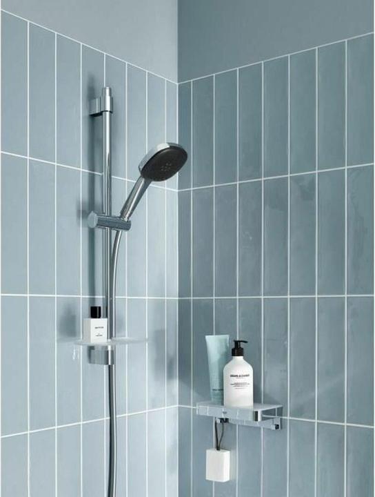 Produktbild Grohe Vitalio Comfort 110 QuickFix Brausestangenset, kleben oder bohren, Länge 600mm, inkl. Duschablage, 2