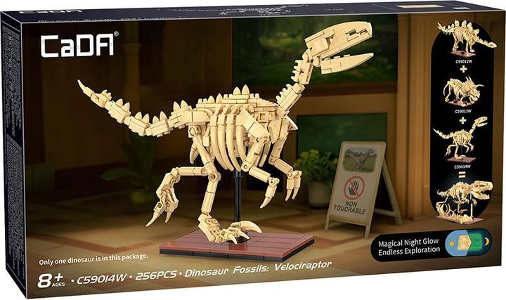 Actual product image Cada Dinosaur Fossil - Velociraptor - 256pcs