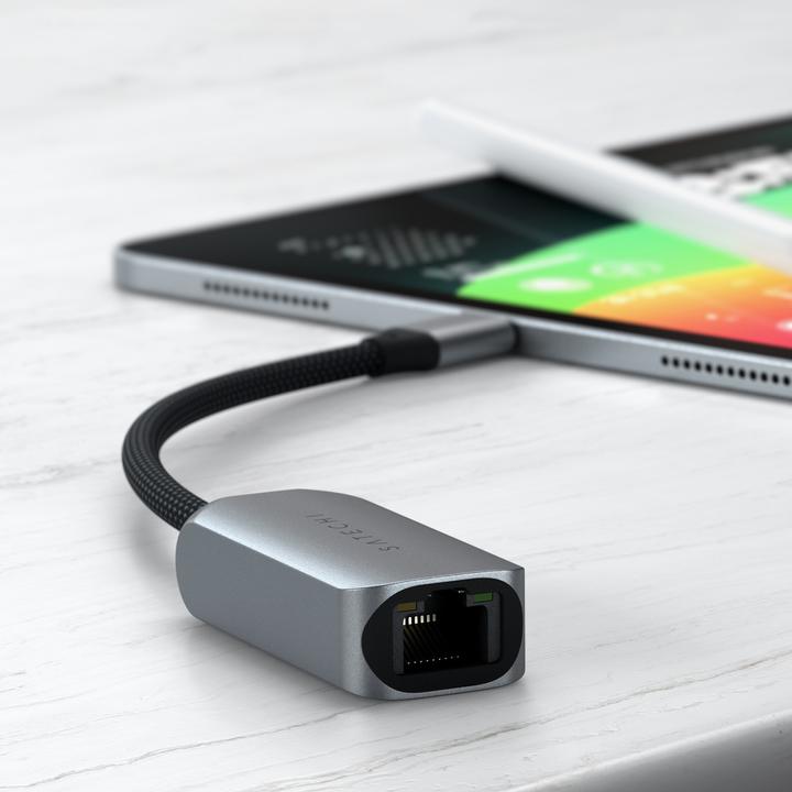 Image du produit Satechi USB- C vers adaptateur Ethernet 2.5Gb (USB-C, RJ45 2.5 Gigabit Ethernet (1x))