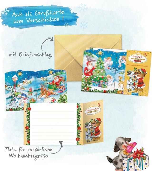 Produktbild Windlicht Weihnachtsmann und Engel