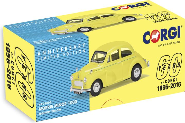 Immagine prodotto Hornby Morris Minor 1000 Highway Giallo Corgi 60° modello