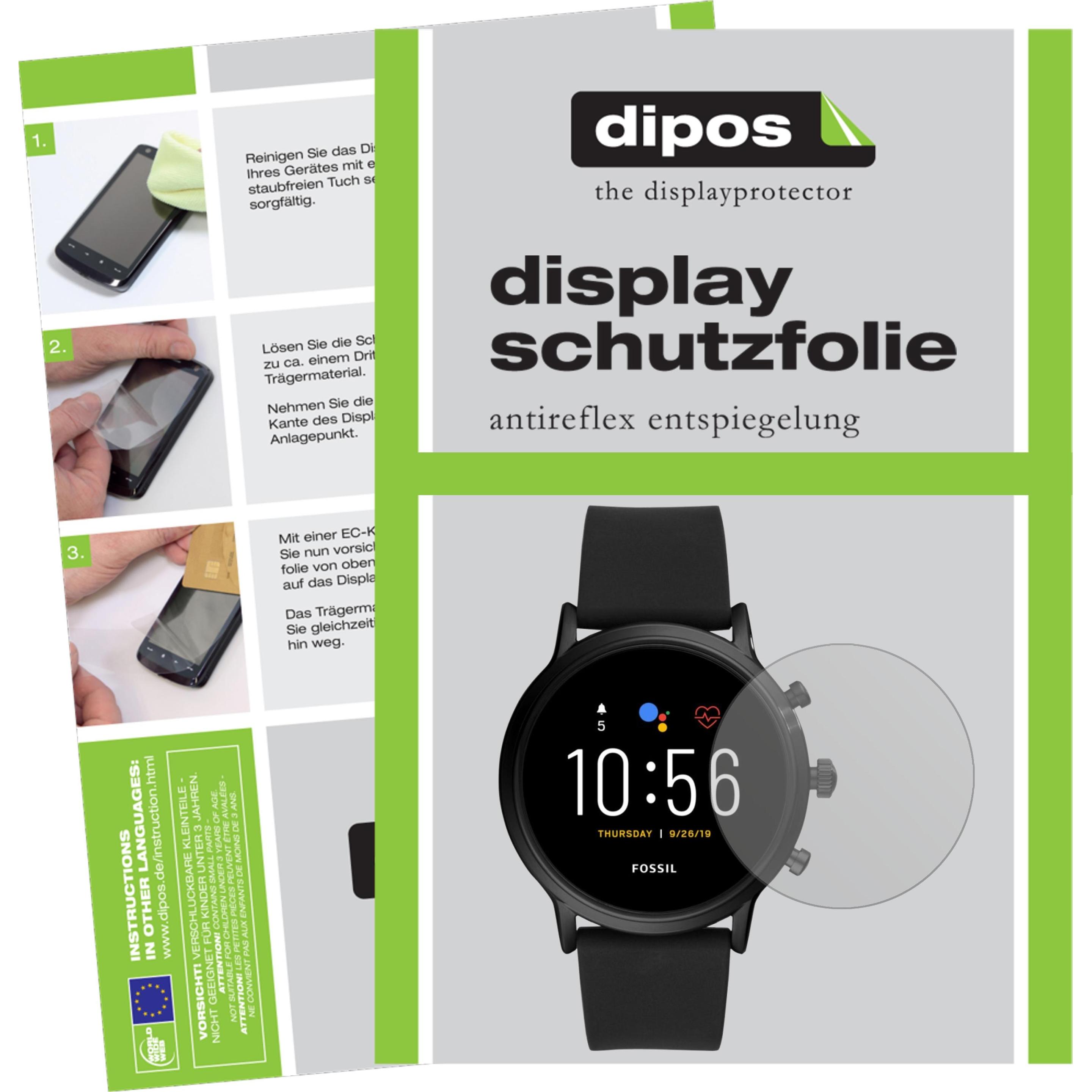 Dipos Displayschutzfolie Antireflex, Smartwatch Schutzfolie, Transparent