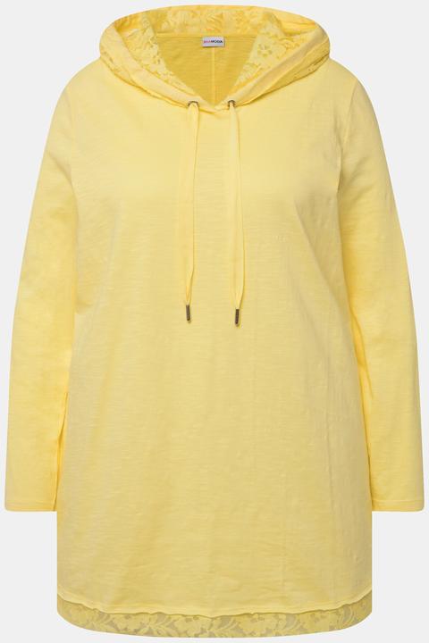 Produktbild Miamoda Langarmshirt, Kapuze, Spitzen-Details (48)