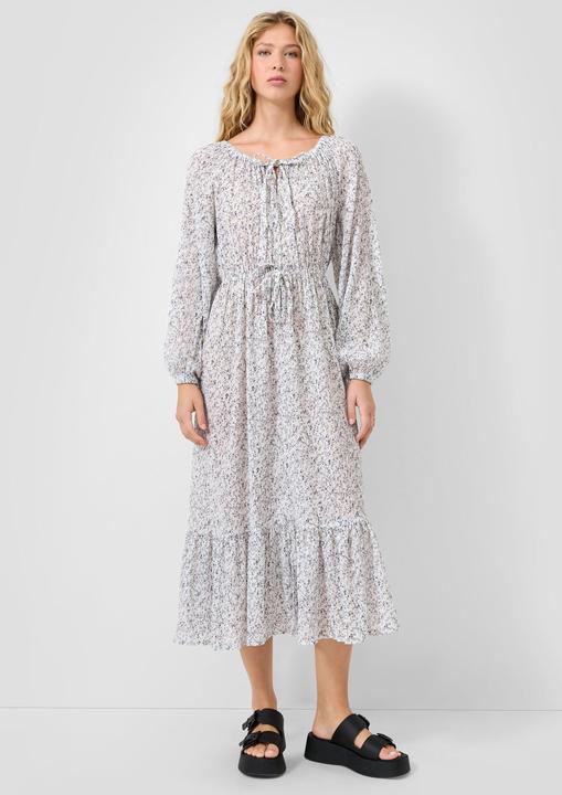 Produktbild s.Oliver Langes Chiffonkleid mit Blümchenprint und seperatem Unterkleid (38)