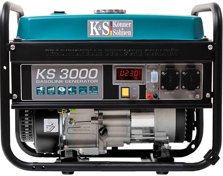 Actual product image Könner & Söhnen Geenrator Fuel 3kW 230V KS 3000 (2600 W, 2.08 l)