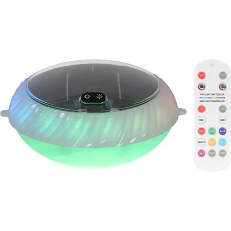 Lumineo, Illuminazione esterna, Floating solar light, 20 leds, 70 lm, ip68, with 10 functions, ø20 x 10 cm (70 lm, IP68)