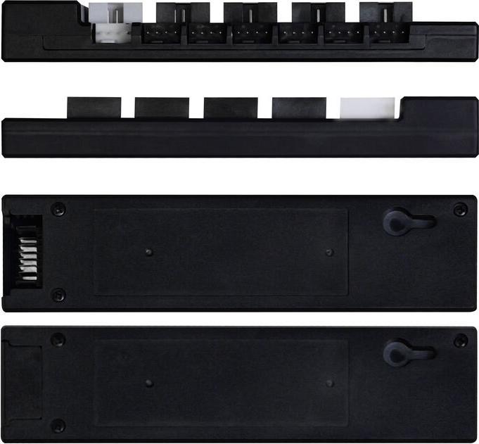 Actual product image Lian-Li EDGE HUB, 4x USB, 6x PWM - schwarz (4 Ports)
