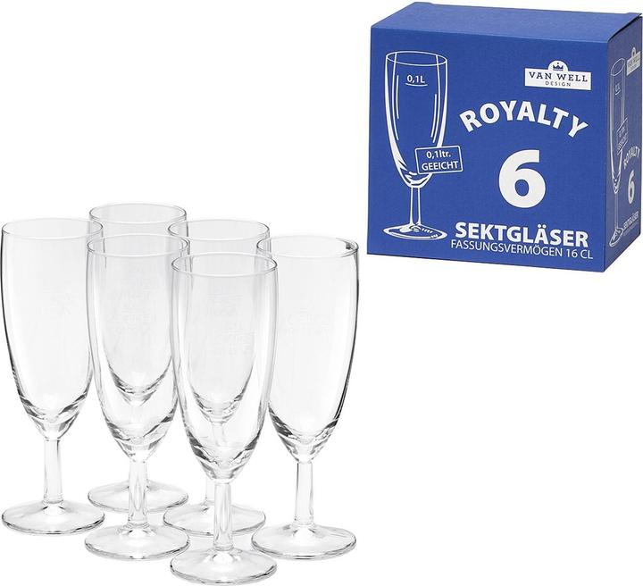 Actual product image Bormioli Rocco WELLCO champagne goblet /-/ 0.10l (10 cl, 1 Glass, Champagne glasses)