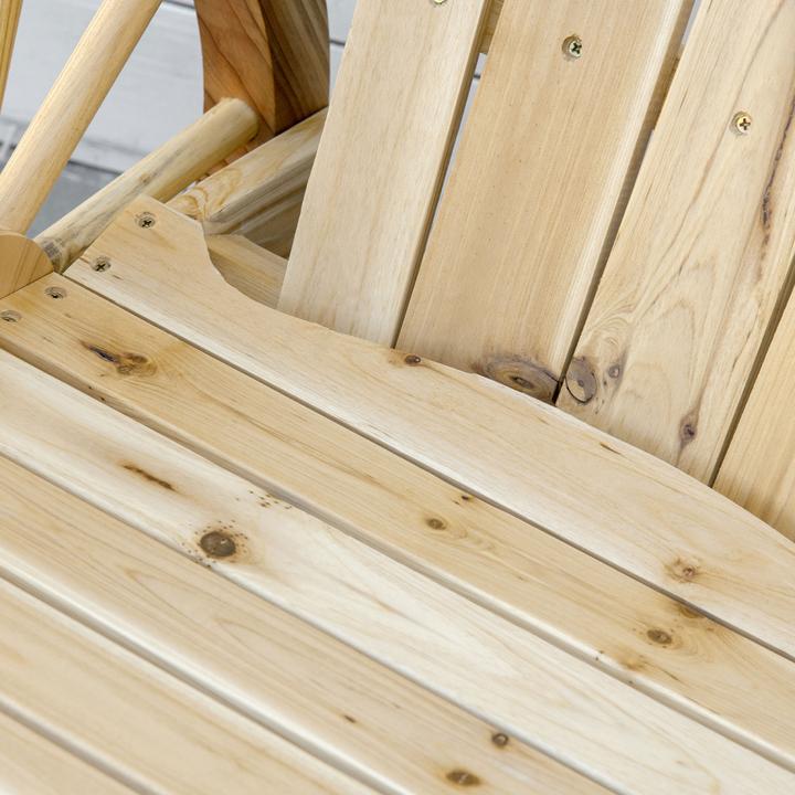 Actual product image Outsunny Rocking chair with wheel design armrests