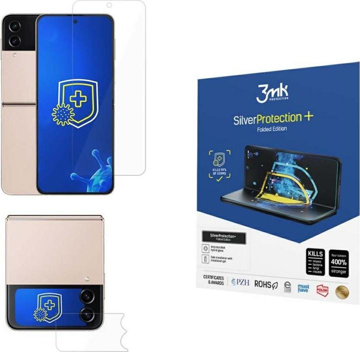 Produktbild 3MK LCD-Schutzfolie Silver Protection+ Folded Edition Samsung F721 Z Flip4 5G (1 Stück, Samsung Galaxy S21)