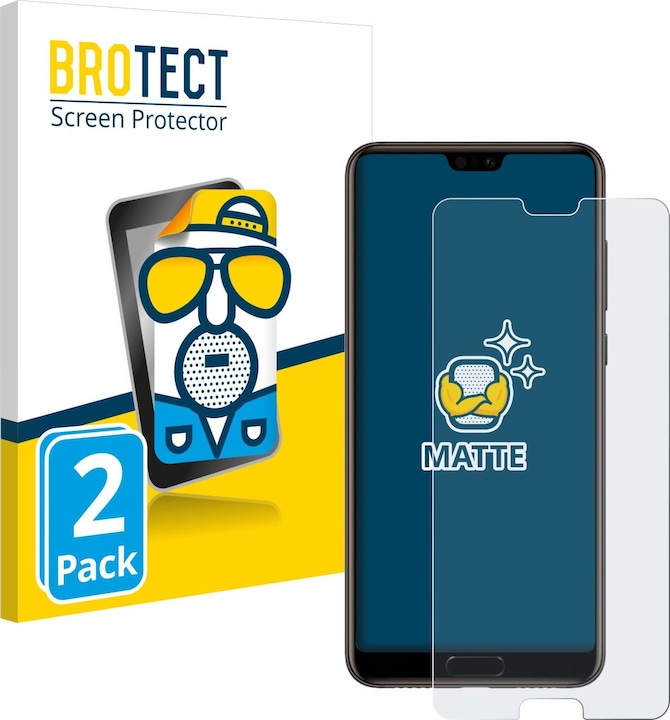Produktbild BROTECT Entspiegelungs-Schutzfolie Displayschutz Matt (2 Stück, Huawei P20)