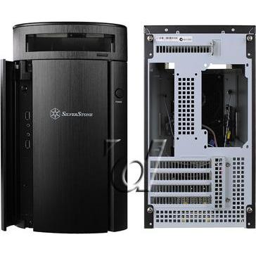 Thumbnail - Silverstone SST-SG04B-F Sugo - black (mATX), PC Gehäuse, Schwarz