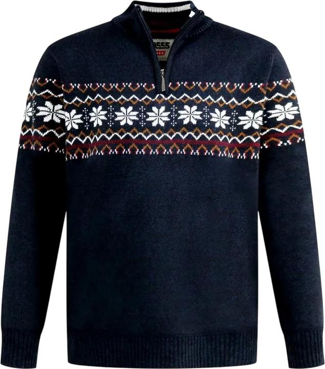 Produktbild DUKE D555 Edinson Fairisle Kingsize Quiter Zip Pullover (4XL)