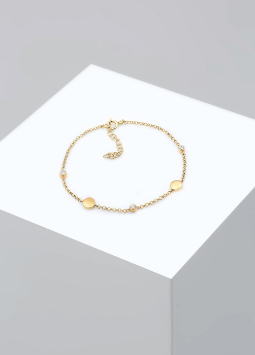 Produktbild Elli mit Plättchen und Kristallen (16 cm, Sterling Silber)