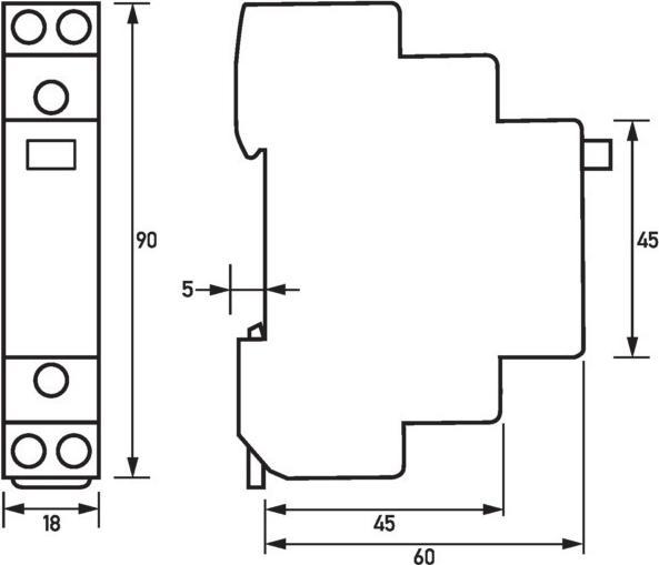 Actual product image Doepke DOEP RS 230-001 Current circuit breaker 230V AC/16A Current circuit breaker