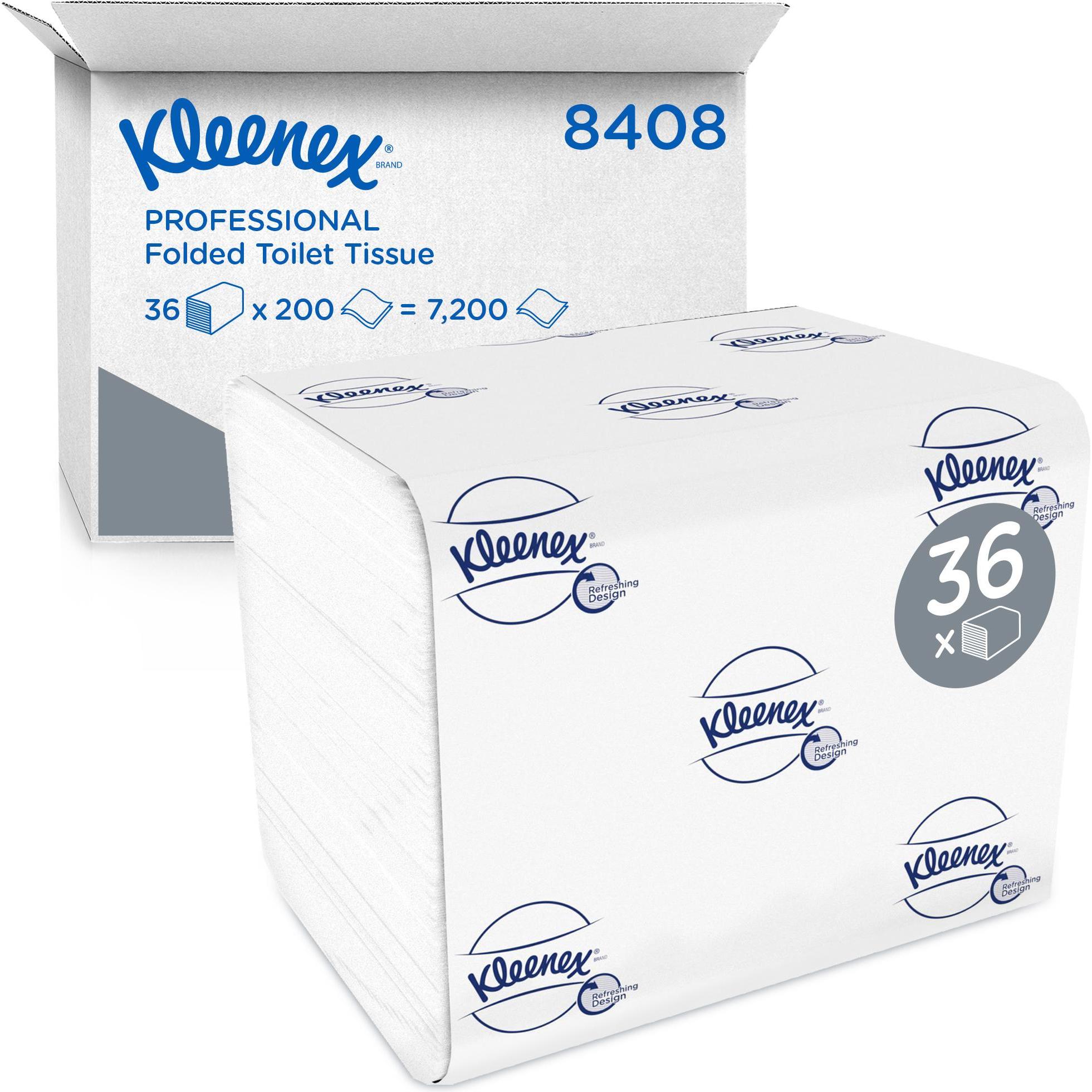 Kimberly-Clark, Toilettenpapier, ULTRA Toilet Tissue Bulk White 200 F2 (36 x)