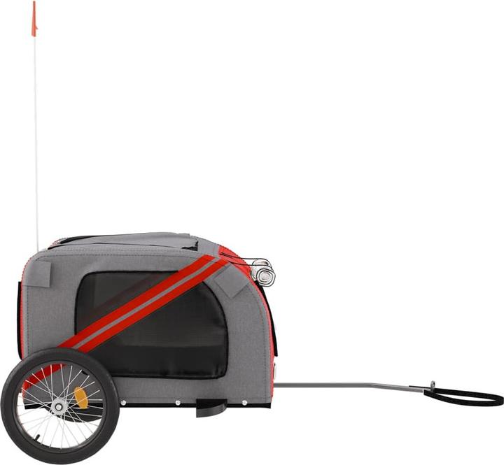 Image du produit VidaXL Remorque vélo chien Noir Tissu Oxford et