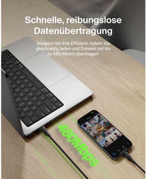 Produktbild Belkin USB C — USB C (2 m, USB 2.0, 240 W)