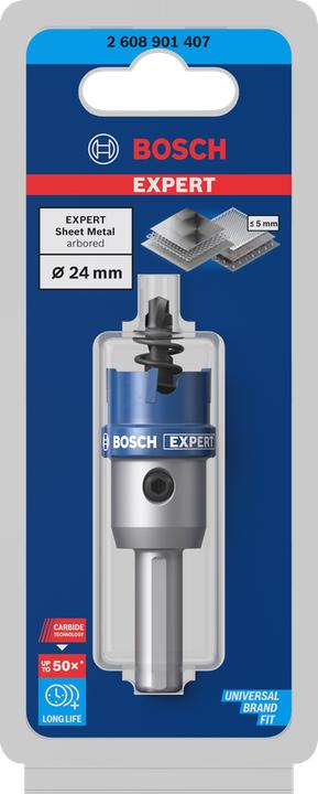 Productafbeelding Bosch Professional Zubehör Blau Zubehör 2608901407 Präzision für Bleche Hartmetall 24 mm (24 mm)