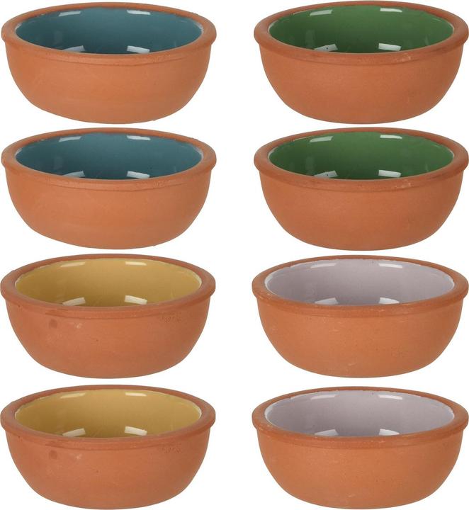 Actual product image Excellent Houseware Terracotta tapas bowls, 8 pieces, 10 x 4 cm
