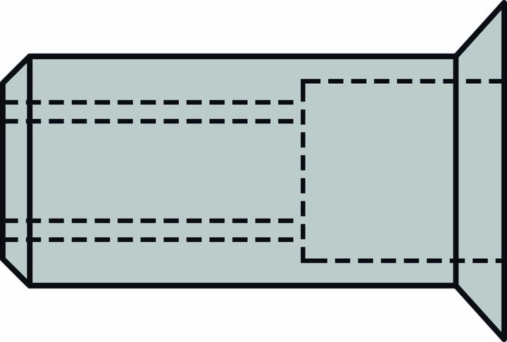 Produktbild Gesipa Blindnietmutter Senkkopf Alu M 8 x 18.5 Pack mit 100 StÃ¼ck
